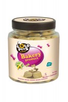 Бисквиты для собак Lolo Pets косточки банановые (размер S) в банке